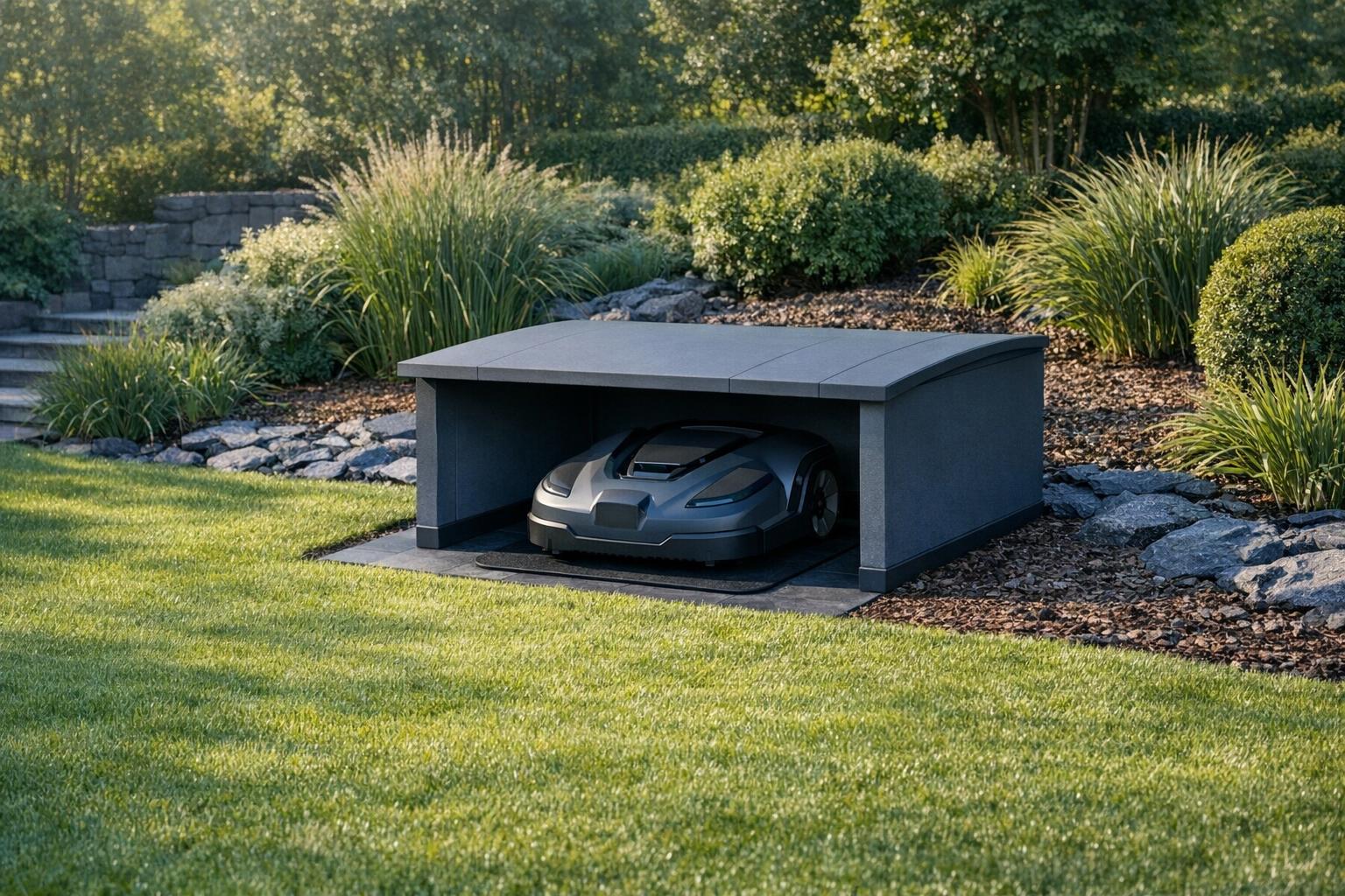 Robot Mower Garages, Wire, Antenna Mounts and Accessories.