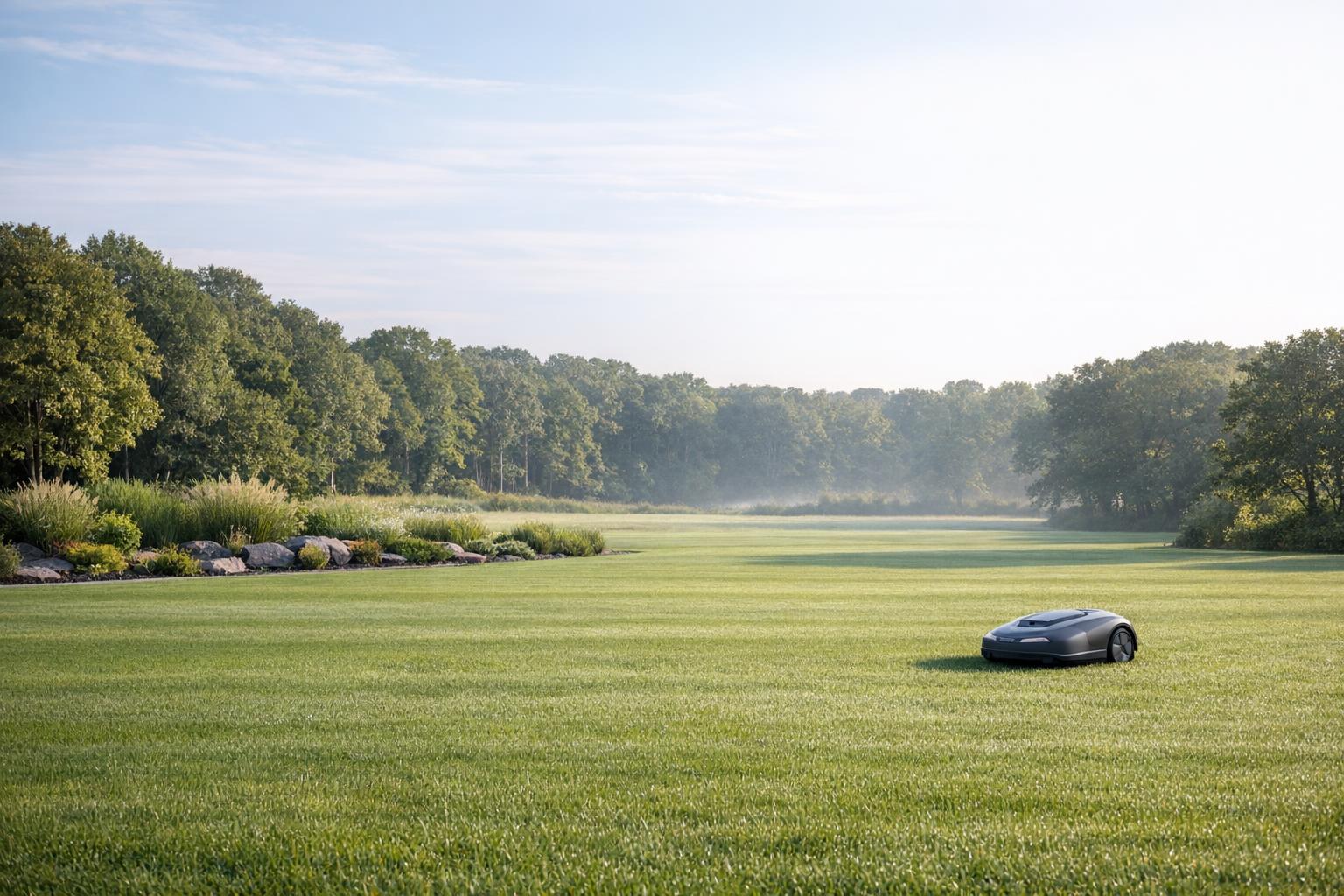 Robot Mowers for Large Lawns: Beyond the Acre Figure.